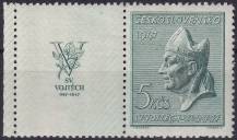 1947, ČSR II, 0452KL, 950. výročí smrti svatého Vojtěcha ✶✶ o L