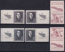1947, ČSR II, 0453/0455K, 5. výročí vyhlazení Lidic ✶✶ o