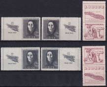 1947, ČSR II, 0453/0455K, 5. výročí vyhlazení Lidic ✶ o