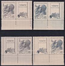1947, ČSR II, 0458/0459K, 10. výročí úmrtí T. G. Masaryka ✶✶ L+P D