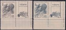 1947, ČSR II, 0458/0459KP, 10. výročí úmrtí T. G. Masaryka ✶✶ P D
