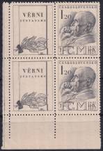 1947, ČSR II, 0458KL, 10. výročí úmrtí T. G. Masaryka ✶✶ ⊞ L D