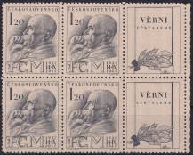 1947, ČSR II, 0458KP, 10. výročí úmrtí T. G. Masaryka ✶✶ ⊞ o P