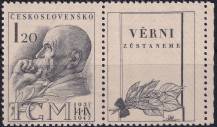 1947, ČSR II, 0458KPVV, 10. výročí úmrtí T. G. Masaryka ✶✶ o P