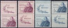 1947, ČSR II, 0460/0461K, 150. výročí narození Š. Moysese ✶✶ o