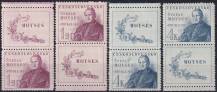 1947, ČSR II, 0460/0461K, 150. výročí narození Š. Moysese ✶ o