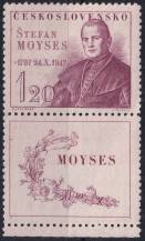 1947, ČSR II, 0460KD, 150. výročí narození Š. Moysese ✶ o D