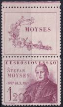 1947, ČSR II, 0460KH, 150. výročí narození Š. Moysese ✶✶ o H
