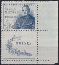1947, ČSR II, 0461KD, 150. výročí narození Š. Moysese ✶✶ P D