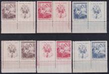 1948, ČSR II, 0467/0469, XI. všesokolský slet v Praze (alegorie) ✶✶ K L+P D