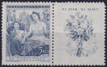 1948, ČSR II, 0469, XI. všesokolský slet v Praze (alegorie) ✶ KP