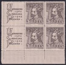 1948, ČSR II, 0470, 600. výročí založení Karlovy univerzity: Karel IV. ✶✶ KL ⊞ L D