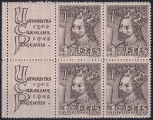 1948, ČSR II, 0470, 600. výročí založení Karlovy univerzity: Karel IV. ✶✶ KL ⊞ o L