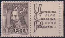 1948, ČSR II, 0470, 600. výročí založení Karlovy univerzity: Karel IV. ✶✶ KP o P