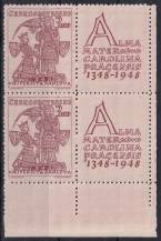 1948, ČSR II, 0472, 600. výročí založení Karlovy univerzity: Karel IV. a sv. Václav ✶✶ KP ⊞ P D