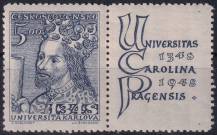 1948, ČSR II, 0473, 600. výročí založení Karlovy univerzity: Karel IV. ✶✶ KP