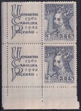 1948, ČSR II, 0473, 600. výročí založení Karlovy univerzity: Karel IV. ✶✶ KL ⊞ L D