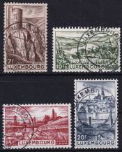 1948, Lucembursko, 0431/0434, Výplatní známky: Krajinky   ⊙