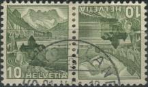 1948, Švýcarsko, 0501Tb, Výplatní známka: Krajinky - Zámek Chillon na Ženevském jezeře ⊙
