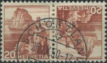 1948, Švýcarsko, 0502Tb, Výplatní známka: Krajinky - Kostel v Castagnole ⊙
