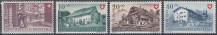 1949, Švýcarsko, 0525/0528, Pro Patria: Zaměstnání, Venkovské domy, **