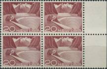 1949, Švýcarsko, 0533II, Výplatní známka: Krajinky a technické motivy - Přehrada Grimsel ∗∗ ⊞ o P