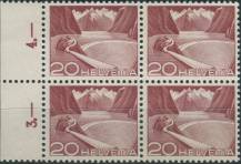 1949, Švýcarsko, 0533IIp, Výplatní známka: Krajinky a technické motivy - Přehrada Grimsel ∗∗ ⊞ o L