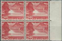 1949, Švýcarsko, 0534, Výplatní známka: Krajinky a technické motivy - Jezerní hráz u Melide (Luganské jezero) ∗∗ ⊞ o P