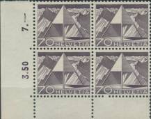 1949, Švýcarsko, 0540bp, Výplatní známka: Krajinky a technické motivy - Triangulační bod Finsteraarhornu ∗∗ ⊞ L D