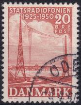 1950, Dánsko, 0321, 25 let státního rozhlasu ⊙