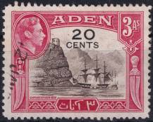 1951, Aden, 40, Výplatní známka ⊙