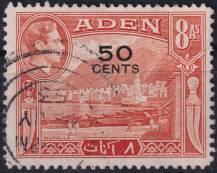 1951, Aden, 42, Výplatní známka ⊙