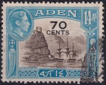 1951, Aden, 43, Výplatní známka ⊙