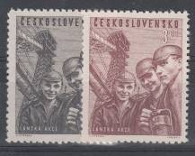 1951, ČSR II, 0581/0582, Lánská akce, **