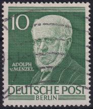 1952, Berlín, 095, Osobnosti z historie Berlína (I): Adolph von Menzel ⊙