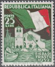 1952, Itálie, 0866, Trhy v Terstu, **