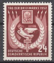 1952, NDR, 0319, Den poštovní známky, **