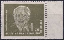 1952, NDR, 0325zXII, Výplatní známka: Prezident Wilhelm Pieck (II)  ✶✶  o P