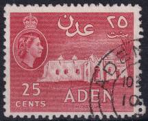1953, Aden, 52, Výplatní: královna Alžběta II. - mešita ⊙