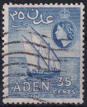 1953, Aden, 53, Výplatní: královna Alžběta II. - dau ⊙
