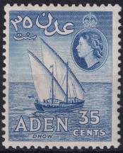 1953, Aden, 53, Výplatní: královna Alžběta II. - dau ✶✶
