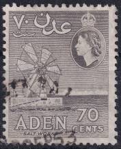 1953, Aden, 55, Výplatní: královna Alžběta II. - extrakce soli ⊙