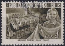 1953, Albánie, 0530, Výplatní známka: Obnova ⊙