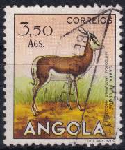 1953, Angola, 0380, Výplatní: zvířata - Antidorcas marsupialis ⊙