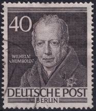 1953, Berlín, 100, Osobnosti z historie Berlína (I):Vilhelm svobodný pán Humboldt  ⊙