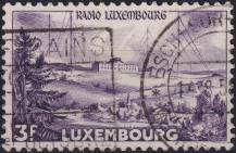 1953, Lucembursko, 0512, Výplatní známka: Pohledy - Radio Luxemburg  ⊙