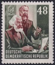 1953, NDR, 0351YII, 70. výročí úmrtí Karla Marxe: Karel Marx a Bedřich Engels  ✶✶