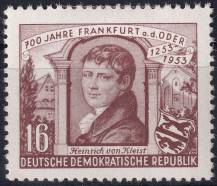1953, NDR, 0358XI, 700 let města Frankfurtu nad Odrou: Heinrich von Kleist, básník  ✶