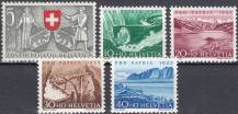 1953, Švýcarsko, 0580/0584, Pro Patria: 600 let Švýcarského spříseženství, **