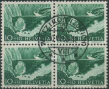 1953, Švýcarsko, 0581, "Pro Patria": Jezera a vodní toky - Reuss ⊙ ⊞